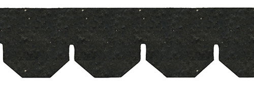 Dollhouse Miniature Plain Hexagon Asphalt Shingles, 177 Square Inches